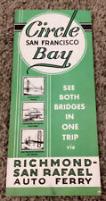 Original 1930’s San Francisco Bay Richmond - San Rafael Auto Ferry Brochure picture