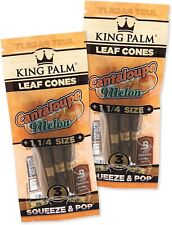 King Palm | 11/4 | Cantaloupe Melon | Palm Leaf Rolls | 2 Pack of 3 Each =6Rolls picture