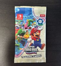 Nintendo Switch Super Mario Bros Wonder Trading Card Pack -  FACTORY SEALED picture