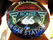 historic Route 66 15 inch ROUND DOME metal SIGN picture