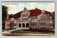 Chillicothe OH-Ohio, High School, c1910 Antique Vintage Souvenir Postcard picture