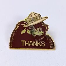 Vintage Smokey Bear Lapel Pin USA Thanks Only U Can Prevent Forest Fires USDA FS picture