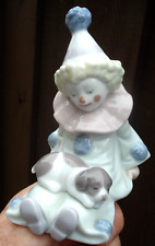 Vintage Lladro figurine, sweet Clown with adorable puppy....excellent condition picture