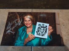 Sara Karloff autographed photo daughter of Boris -- Frankenstein / Mummy 4x6  picture