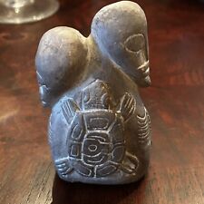 Antique African Tribal Carved Stone Turtle 🐢 & Frog 🐸 picture