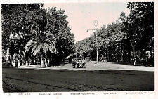 RPPC,Malaga,Spain.Paseo de Parque,Old Cars,Roisin Photo,c.1930s picture