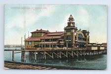 Venetian Gardens Venice Beach California Pier Postcard UDB 1906 VTG CA Ocean picture