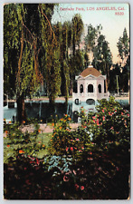 Antique Postcard - Gazebo - Eastlake Park - Los Angeles California picture