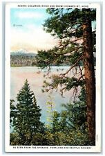 1925 Scenic Columbia River And Snow Crowned Mt. Hood Pasco WA Posted Postcard picture
