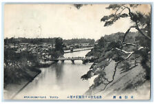1911 Bridge Over River Akasakamitsuke Tokyo Japan Antique Posted Postcard picture