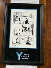 Y the Last Man Original Comic Art Issue 27 pg10 Pia Guerra Brian K Vaughn signed picture