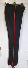 Original Vintage British Army No1 Dress Red Stripe Uniform Gieves Trousers Taper picture