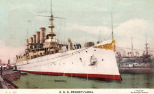 U. S. S. Battleship Pennsylvania Vintage 1909 Postcard picture