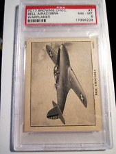 1940 FC17 BROWNIE CHOCOLATE BELL AIRACOBRA WARPLANES #7 PSA GRADED NM-MT 8 picture