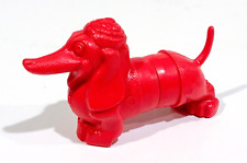 vintage ORAL B Red DACHSHUND DogToothbrush Cap Childs Figure 1957 Oral B 30 picture