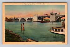 Providence RI-Rhode Island Washington Bridge  Vintage Souvenir Postcard picture