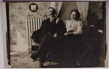 Vintage RPPC Postcard Couple Posing Pretty Woman Victorian picture