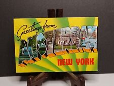 Postcard, Greetings From Amsterdam, New York, Posted picture