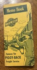 Chicago Northwestern System Memo Book 1956 Vintage Not Used picture