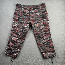 Military Pants Mens 2XL Red Tiger Stripe Camo Trousers Battle Fatigue picture