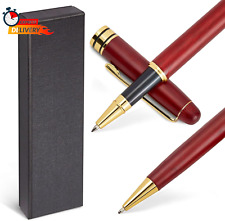 2 Pack Luxury Rosewood Pen Sets for Men Gift - Fancy Nice Ballpoint Pens with Bl picture