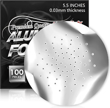 Hookah Foil 5.5 Inches 0.03Mm Pre Punched Hookah Shisha Aluminum Foil  (100Pcs) picture