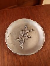 Wendell August Hand Forge Aluminum Trinket Dish Geese 3.5 
