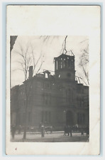 1912 City Hall Fire Waterbury CT Street View Disaster  RPPC picture