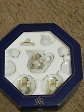 Vintage Reutter Miniature MJ Hummel Mini Porcelain Doll House Tea Set picture