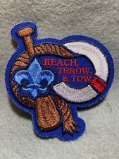 (103) Boy Scouts -  Reach, Throw, & Tow - water safety  patch picture