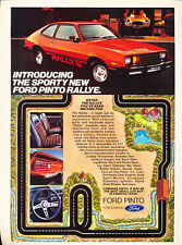 1979 Ford Pinto Rallye Original Advertisement Car Print Ad J524 picture