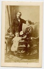 Napoleon III, his Wife and Son , France Royalty Vintage CDV Photo picture