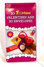 Vintage Folding Fortune Valentines With Envelopes 20 Count New Unopened picture