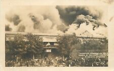 Postcard 1920s RPPC Wyoming Sheridan commercial company fire disaster 23-11965 picture