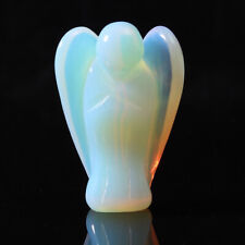 Crystal Angel Figurines 1.5 Inch Guardian Angel Statue Natural Crystal Ornament picture