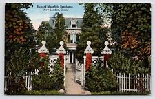 c1908~Actor Richard Mansfield's Residence~House~Exterior~New London CT~Postcard picture