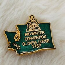 1990 Olympia Washington Loyal Order of the Moose Lodge Enamel Member Lapel Pin picture