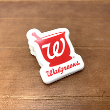 Vintage Walgreens Logo Fridge Magnet Note Clip picture