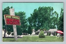 Skaneateles NY-New York, Pine Haven Motor Court, Antique Vintage Postcard picture