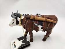 2002 Cow Parade Westland Giftware #7283 DAIRY CROCKETT Cow Figurine w/Tag picture