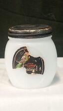 Vintage Jonteel Milk Glass Jar Cold and Cleansing Cream Empty picture