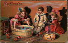 Halloween Kids Bobbing For Aplpes TUCK #150 c1910 Postcard picture