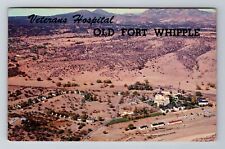 Prescott AZ-Arizona, Veterans Hospital, Old fort Whipple, Vintage c1934 Postcard picture