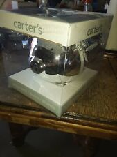 Carter’s Smiley Happy Piggy Bank - Collectible rare--LARGE--SHINY--CHROME--NEW picture