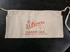 Vintage HARDWARE  Store canvas Apron advertising Nail Apron NOS 3 pouch Apron  picture