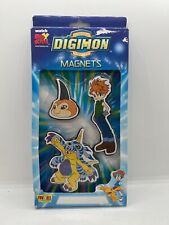 Digimon Set of 3 Magnets 1999 Anime Matt Gabumon Tsunomon Vintage Rare WB picture