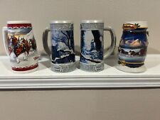 4 Vintage Anheiser Busch Beer Mugs Great Condition picture