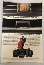 Vintage 1967 Samsonite Silhouette Original Print Ad Full Page - 25,000 Times picture