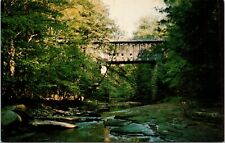 Windsor Ohio OH Warners Hollow Windsor Mill Bridge Phelps Creek Postcard picture