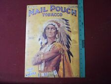 Nail Pouch Tobacco Pride of America Indian Sign 16 inches by 12 inches approx. picture